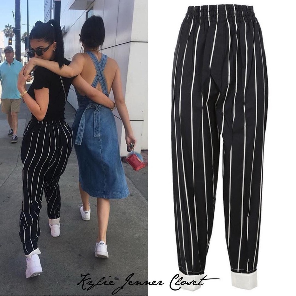 Cotton Striped Trousers